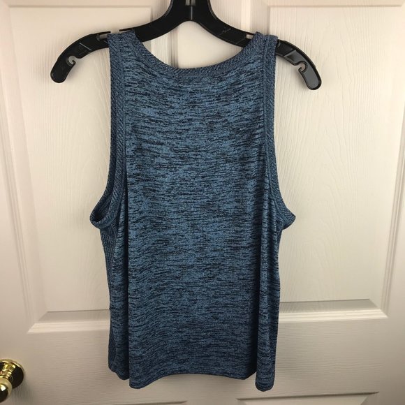 NWT rag & bone Ramona V-Neck Tank Top Blue SIze L - Picture 4 of 4